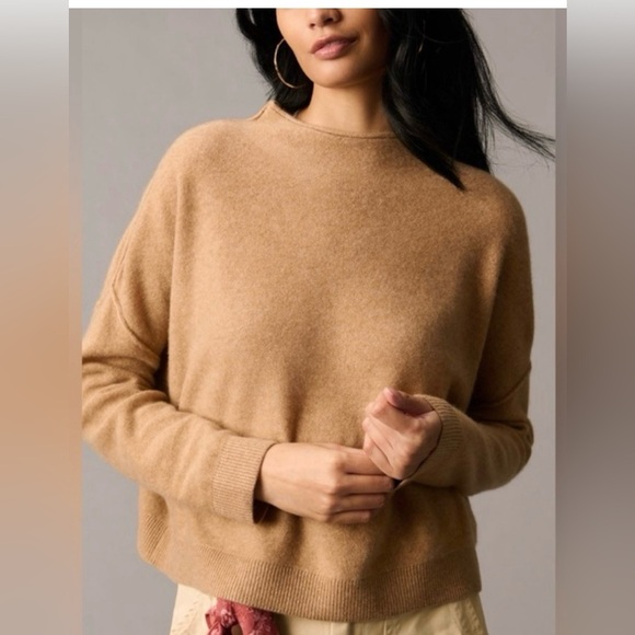 Anthropologie Sweaters - Anthropologie Cashmere Camel Sweater